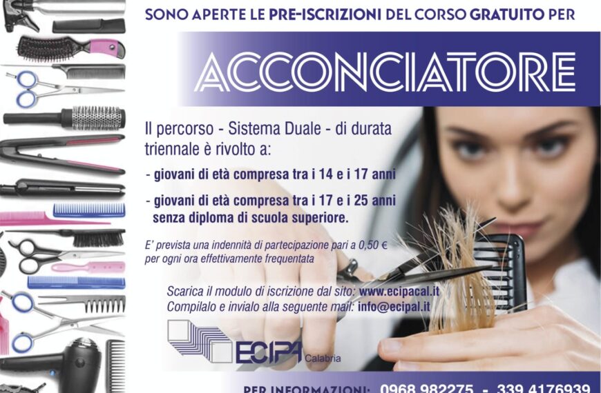 Corso gratuito per acconciatore