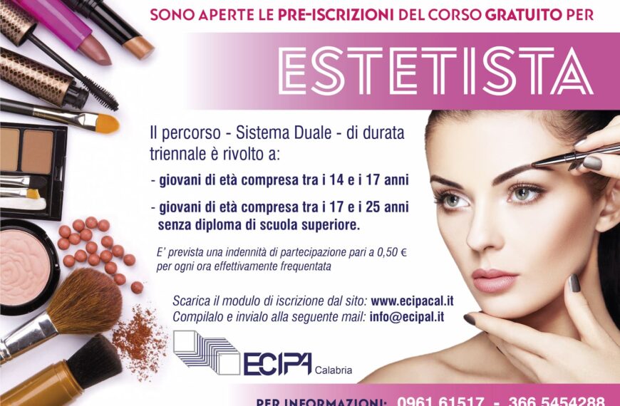 Corso gratuito per estetista